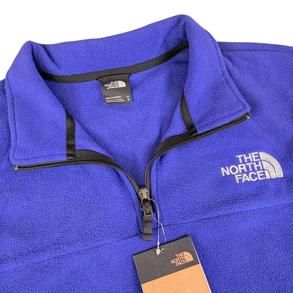 The North Face Anchor 1/4 Zip Fleece Pullover Lapis Blue Men’s Medium NWT